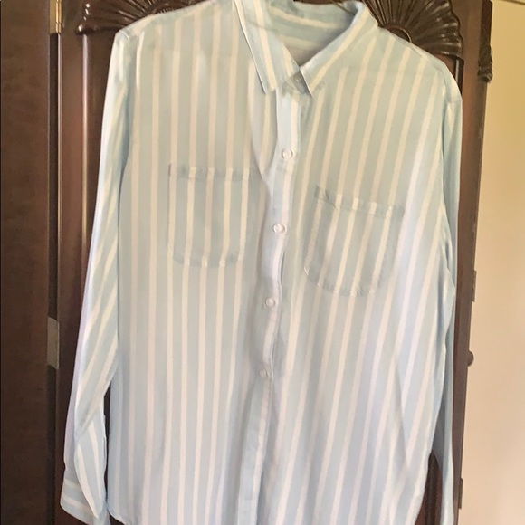 Rails blue and white striped button down - Picture 1 of 4